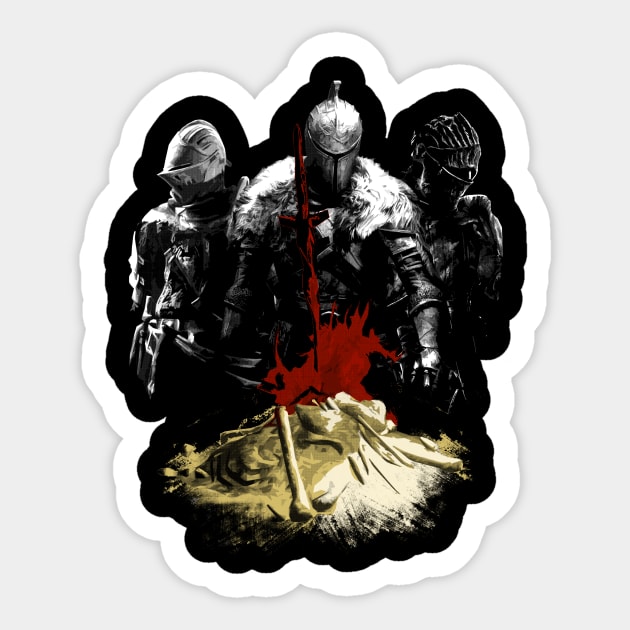 Nameless Accursed Undead Sticker by 666hughes
